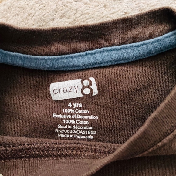 Kids Brown Owl Long Sleeve TShirt Size 4 - Picture 3 of 4